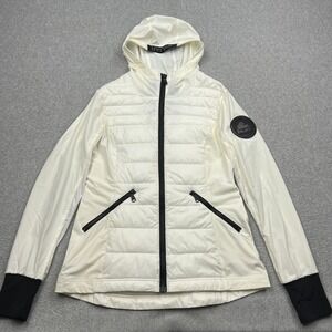 Pajar Canada Cressy Jacket Womens Medium White Puffer 3M Thinsulate Hooded Coat